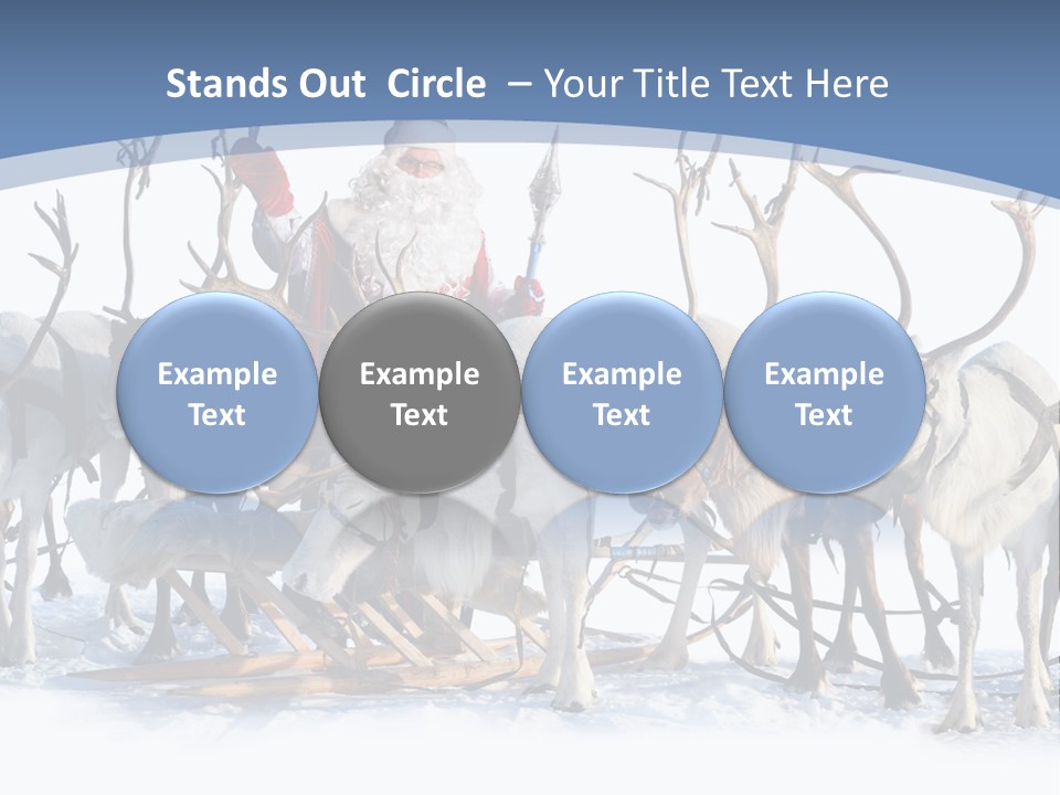 Cold Snow Horn PowerPoint Template