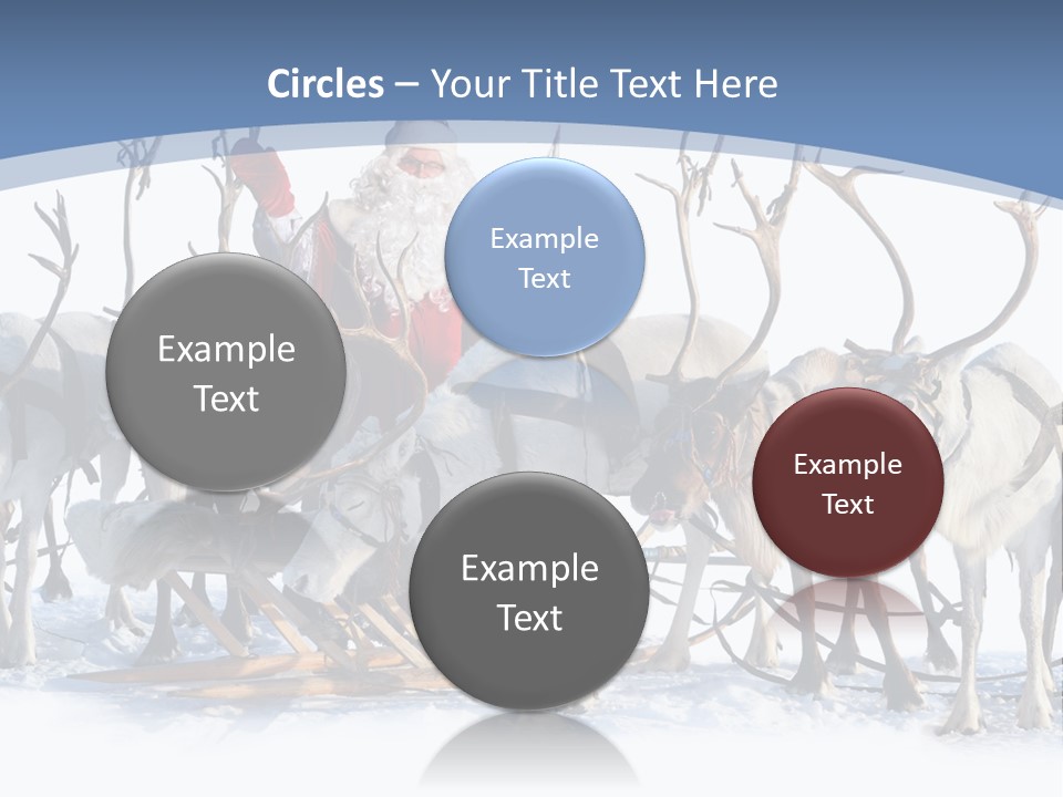 Cold Snow Horn PowerPoint Template