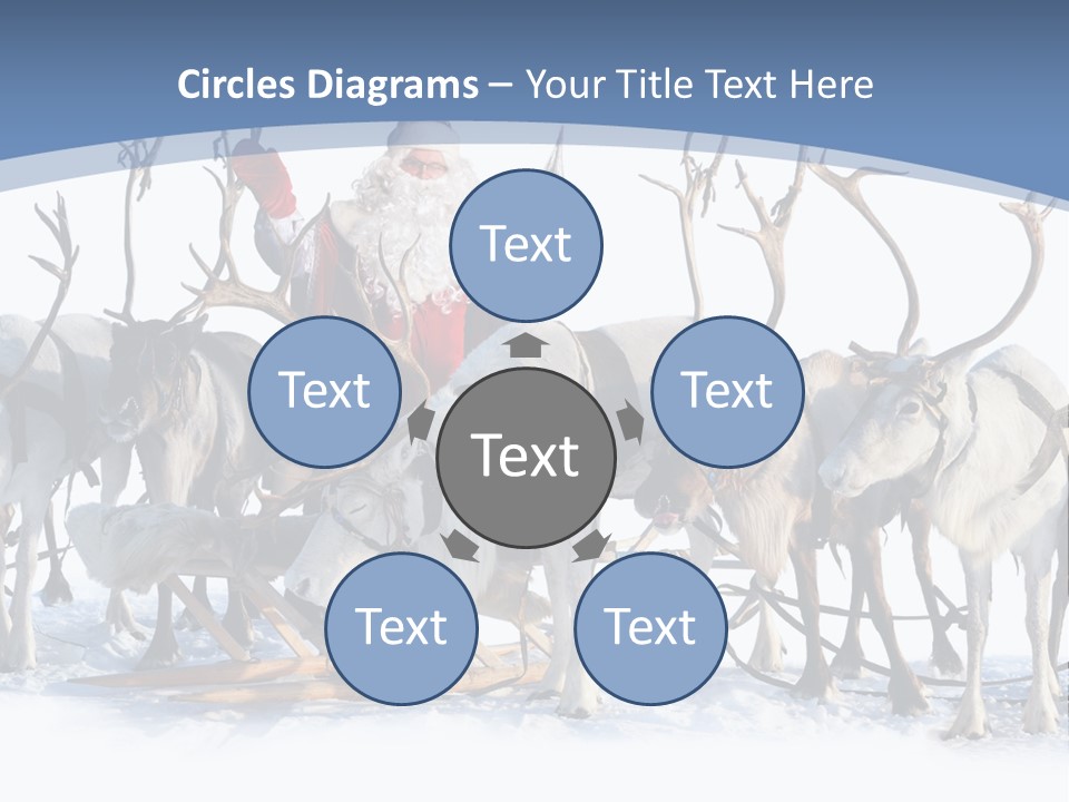 Cold Snow Horn PowerPoint Template