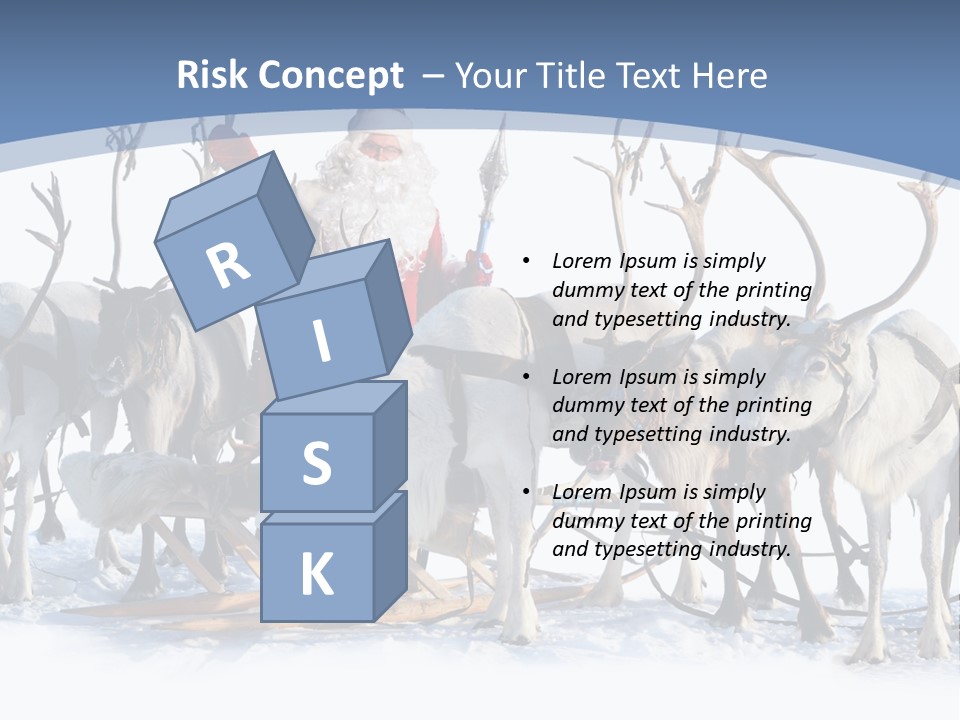 Cold Snow Horn PowerPoint Template