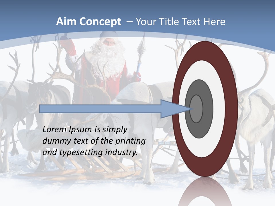 Cold Snow Horn PowerPoint Template