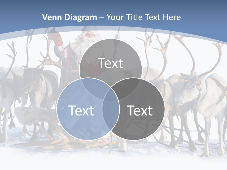 Cold Snow Horn PowerPoint Template