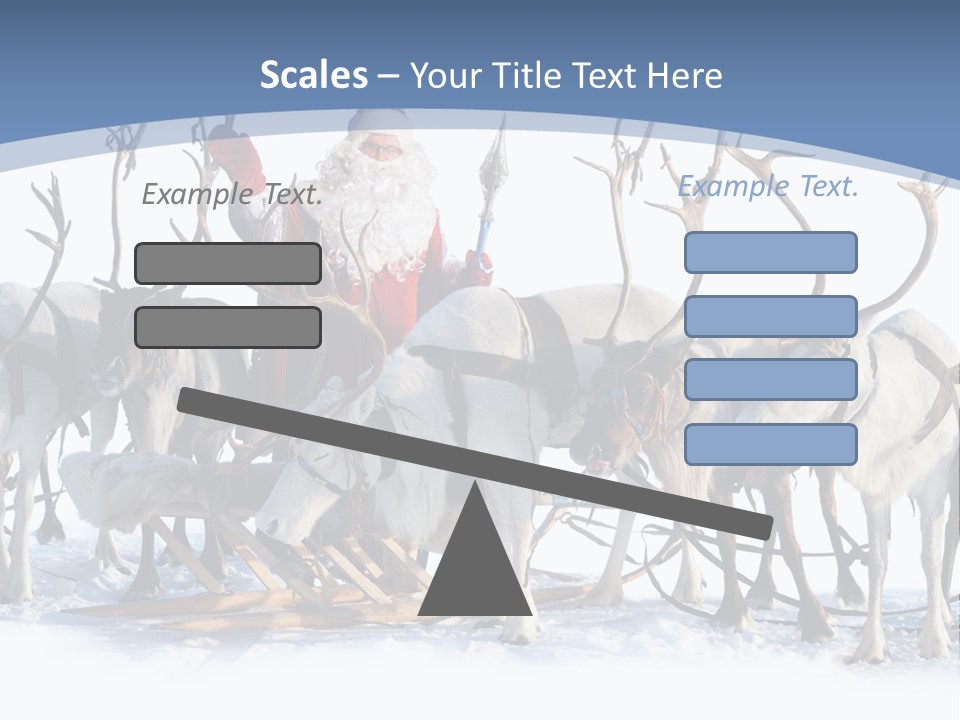 Cold Snow Horn PowerPoint Template