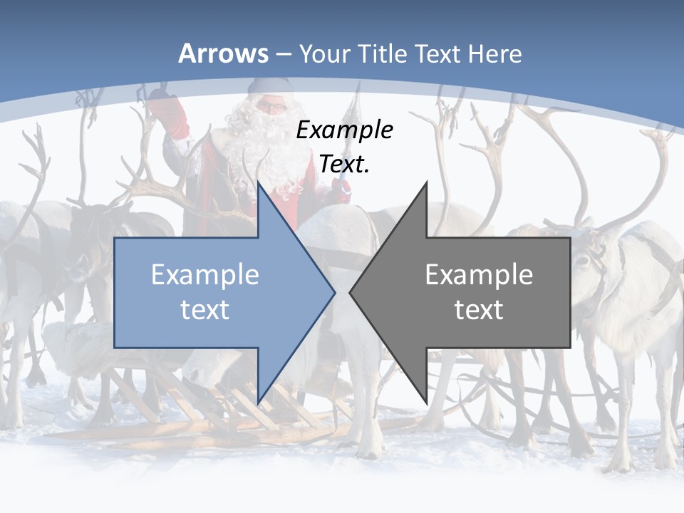 Cold Snow Horn PowerPoint Template