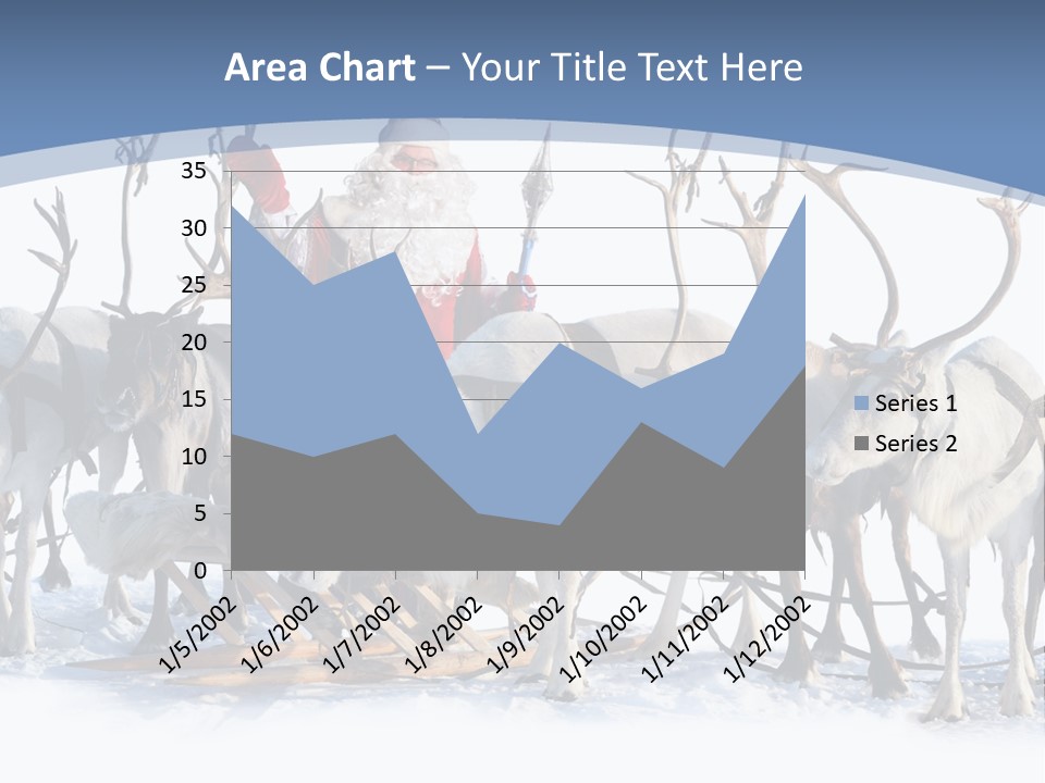 Cold Snow Horn PowerPoint Template