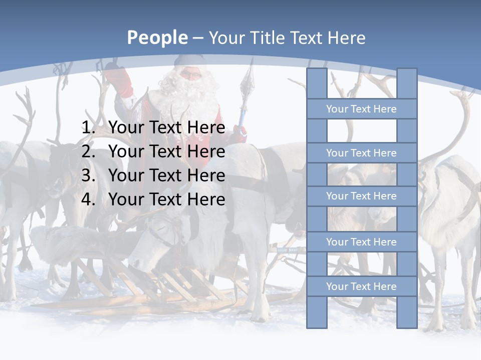Cold Snow Horn PowerPoint Template