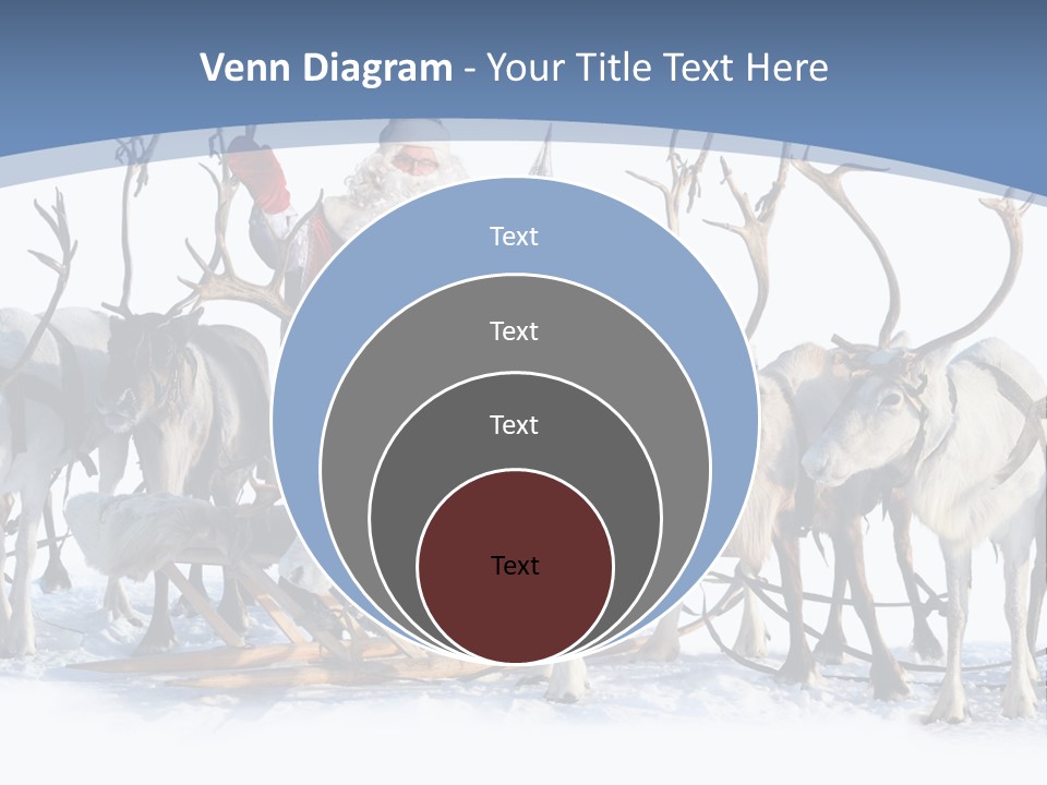 Cold Snow Horn PowerPoint Template