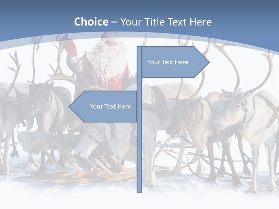 Cold Snow Horn PowerPoint Template