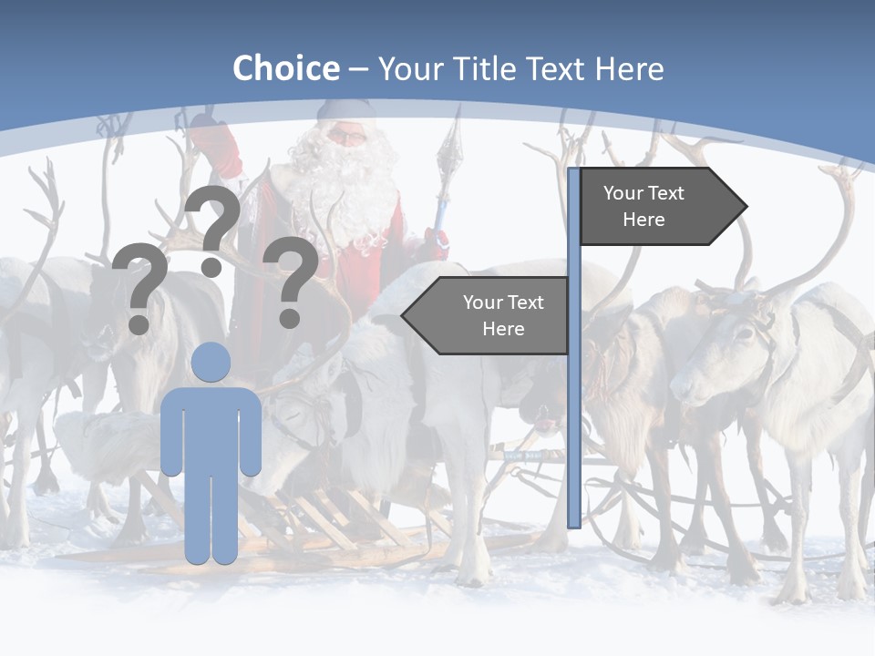 Cold Snow Horn PowerPoint Template