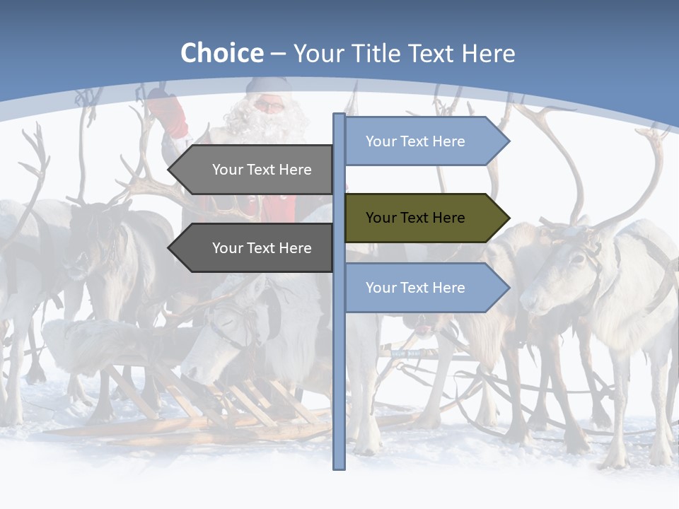 Cold Snow Horn PowerPoint Template