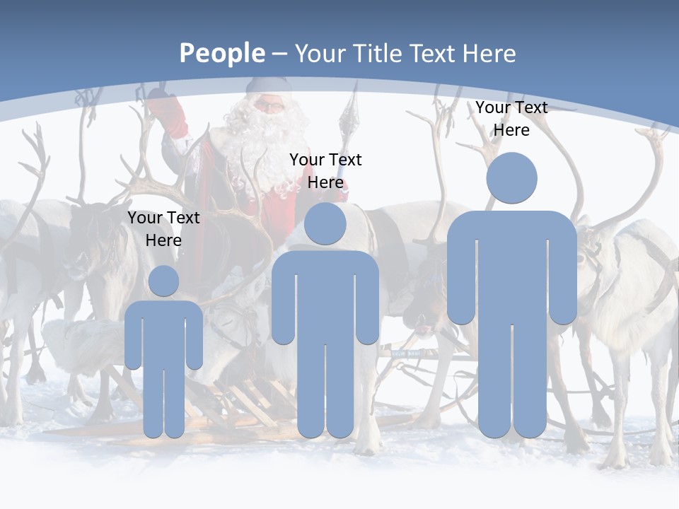 Cold Snow Horn PowerPoint Template