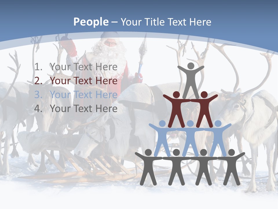 Cold Snow Horn PowerPoint Template