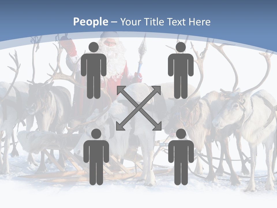 Cold Snow Horn PowerPoint Template