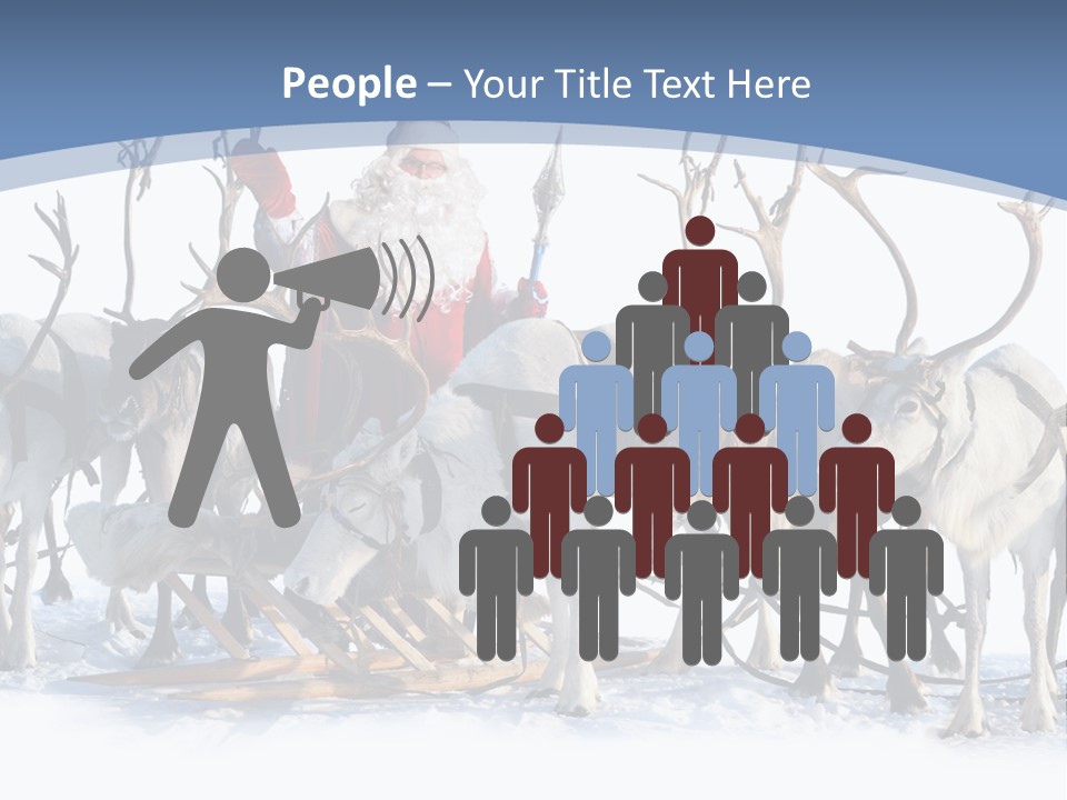 Cold Snow Horn PowerPoint Template