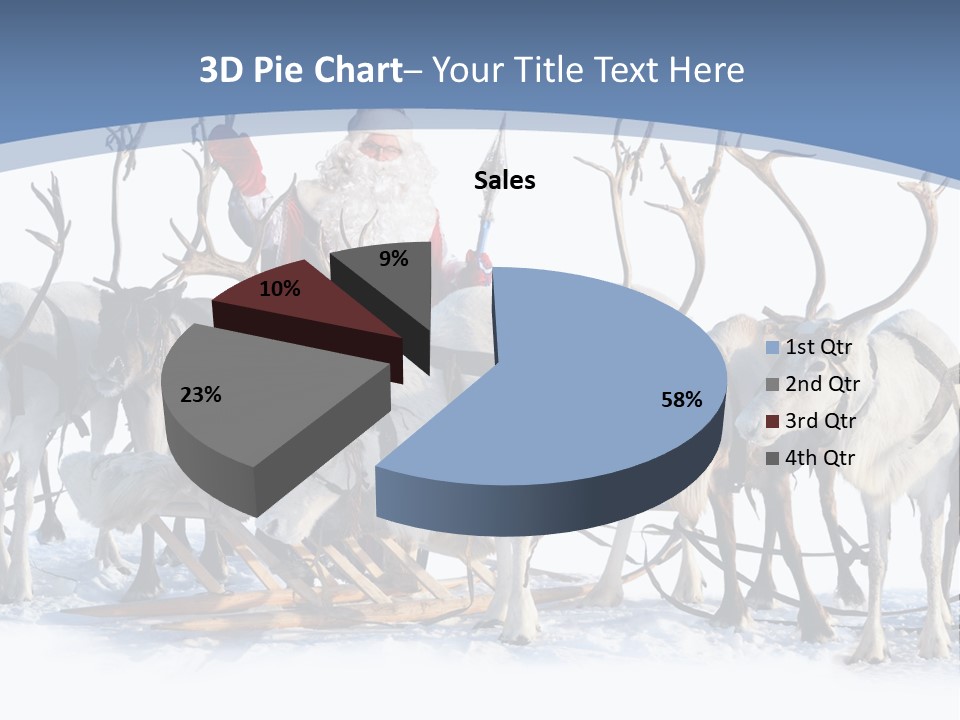 Cold Snow Horn PowerPoint Template