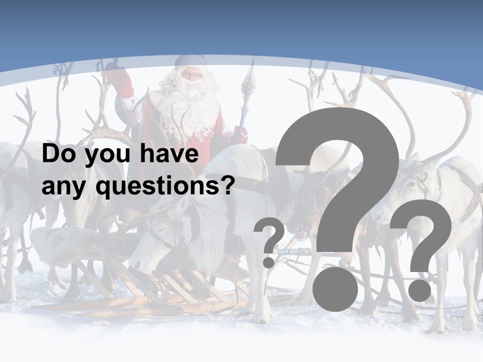 Cold Snow Horn PowerPoint Template