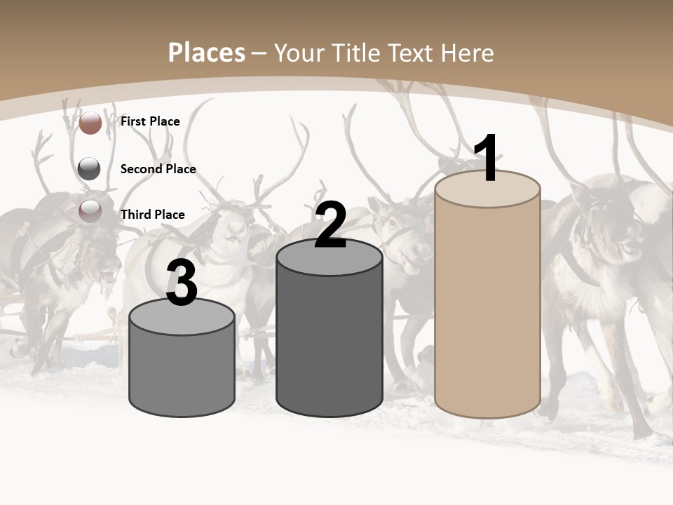 Harness White Antler PowerPoint Template