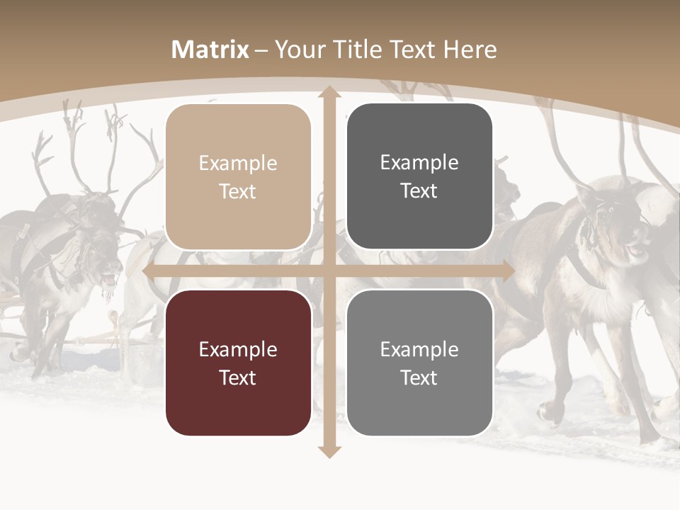 Harness White Antler PowerPoint Template