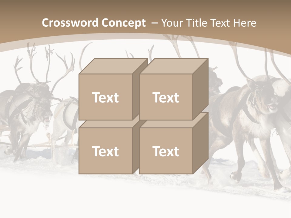 Harness White Antler PowerPoint Template