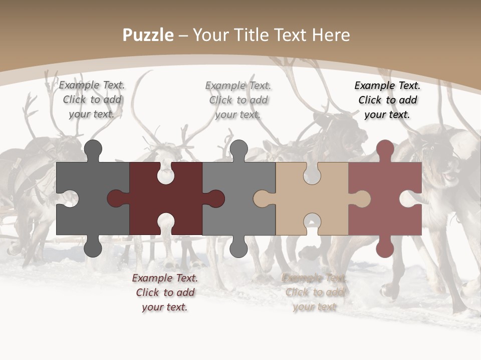 Harness White Antler PowerPoint Template