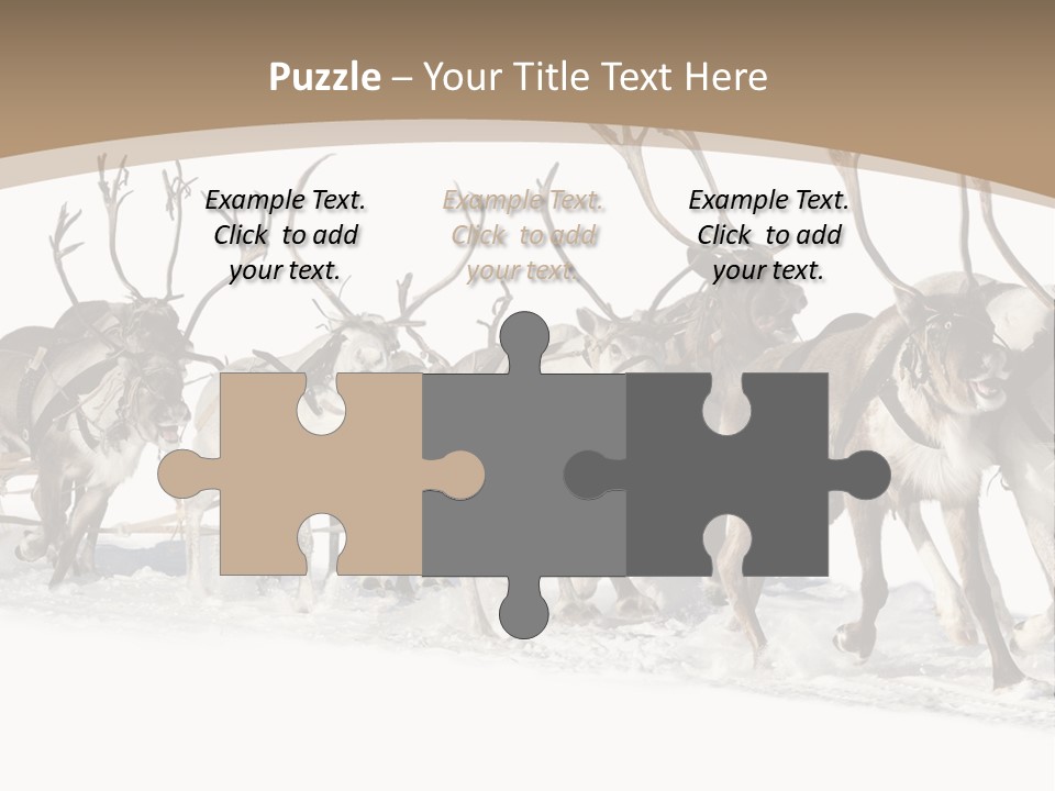 Harness White Antler PowerPoint Template