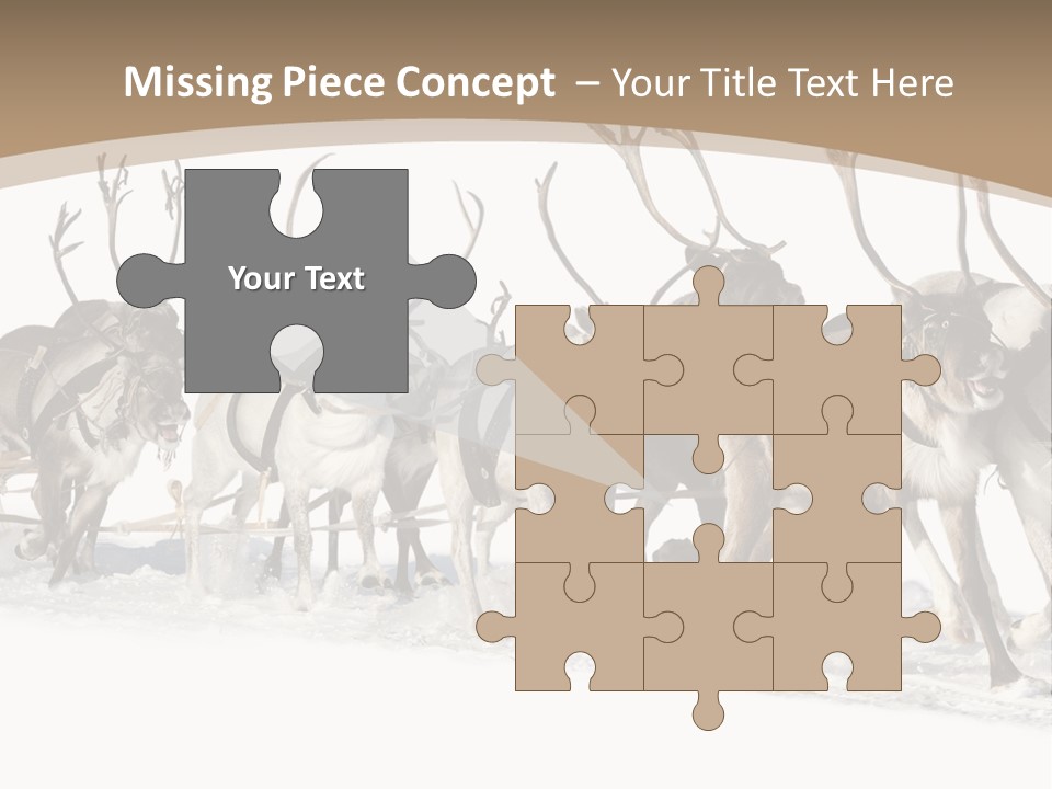 Harness White Antler PowerPoint Template