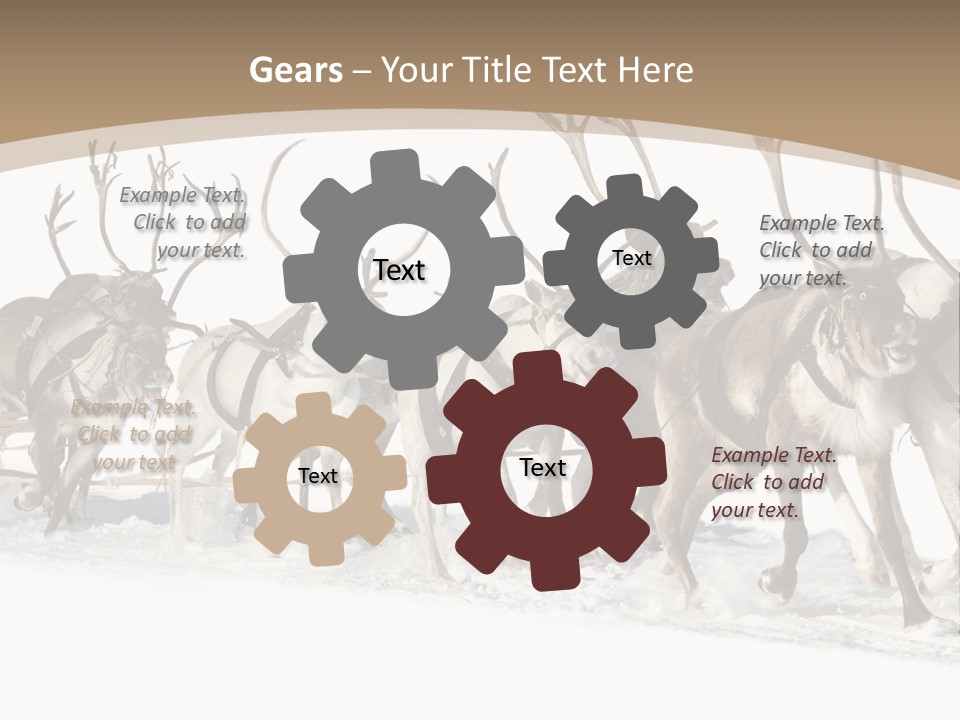 Harness White Antler PowerPoint Template