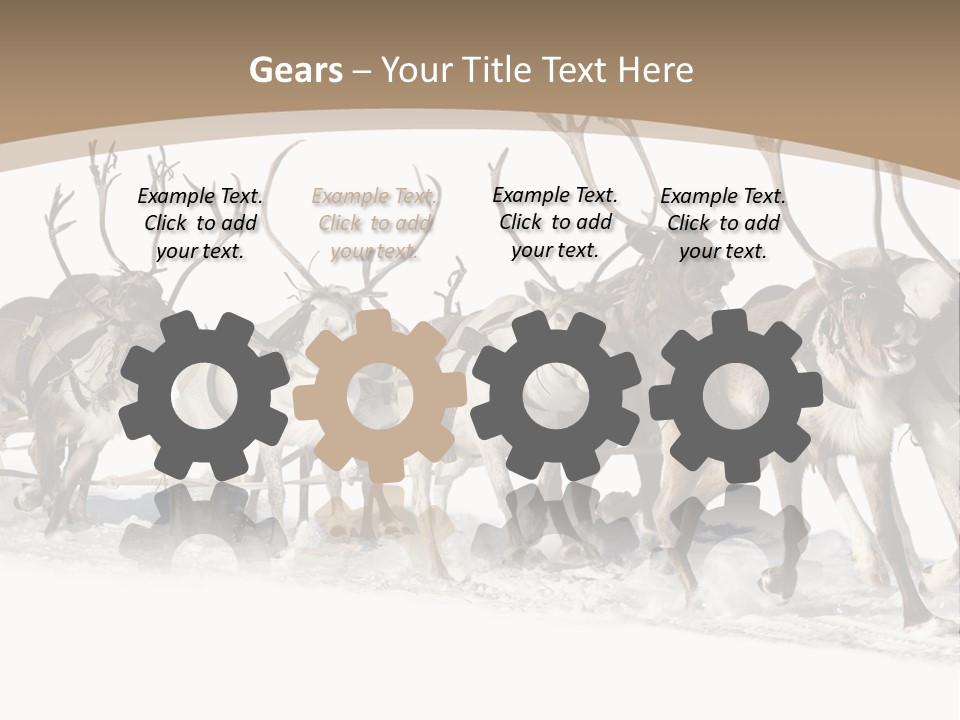 Harness White Antler PowerPoint Template