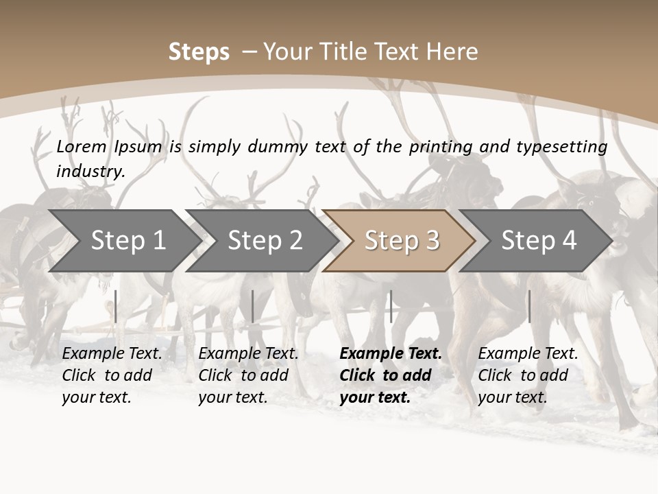Harness White Antler PowerPoint Template