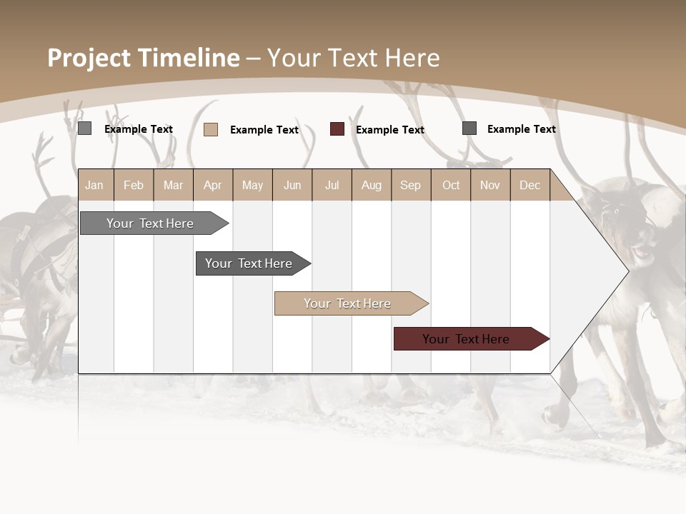 Harness White Antler PowerPoint Template