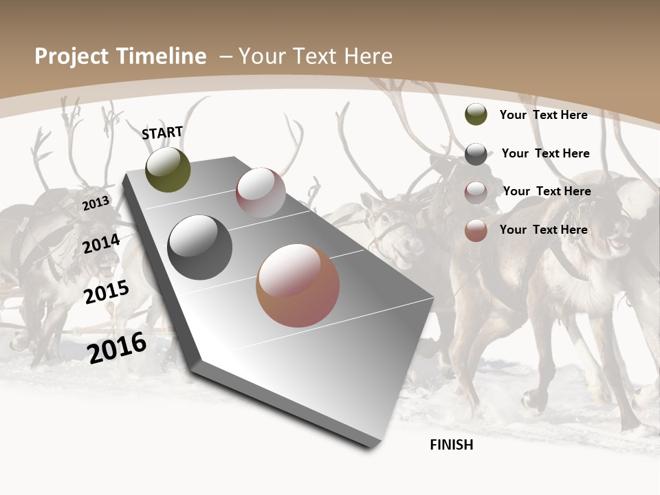 Harness White Antler PowerPoint Template