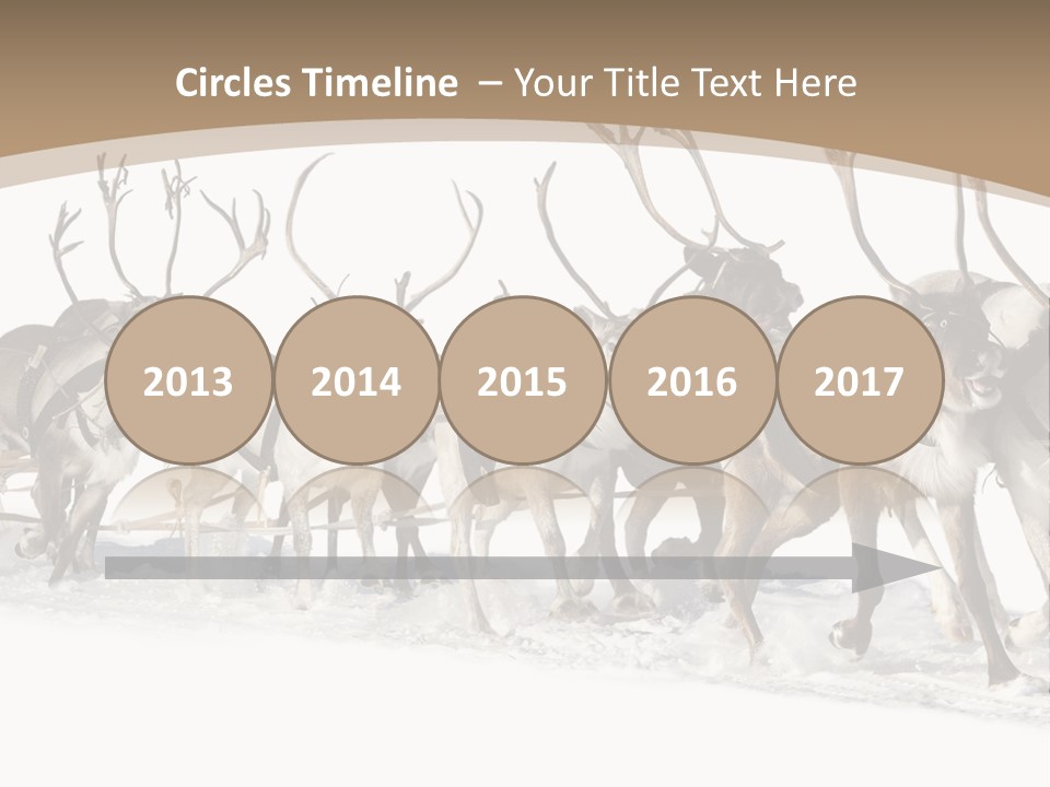 Harness White Antler PowerPoint Template