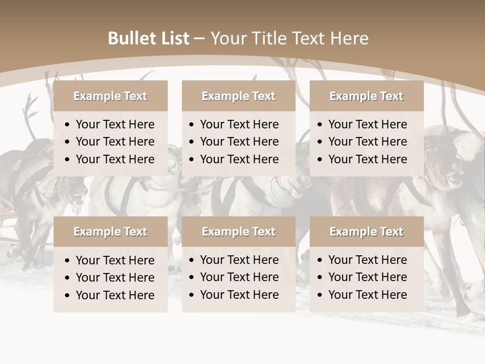 Harness White Antler PowerPoint Template