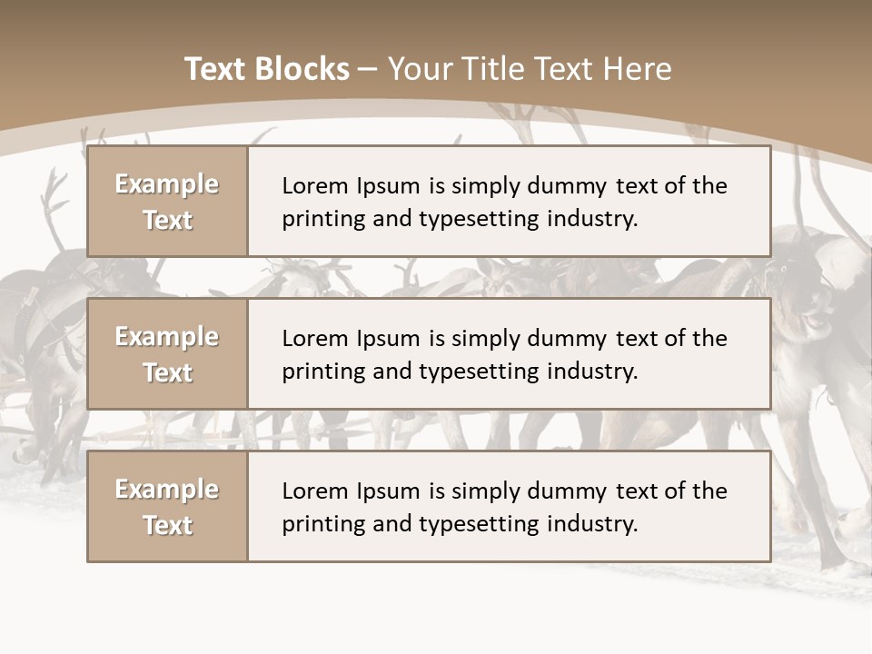 Harness White Antler PowerPoint Template