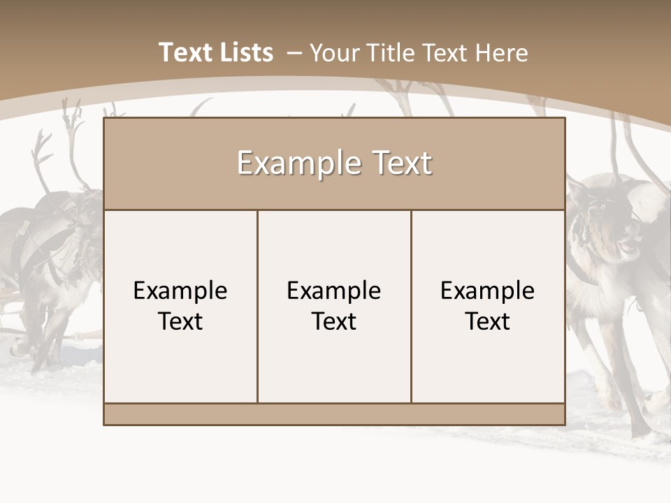 Harness White Antler PowerPoint Template