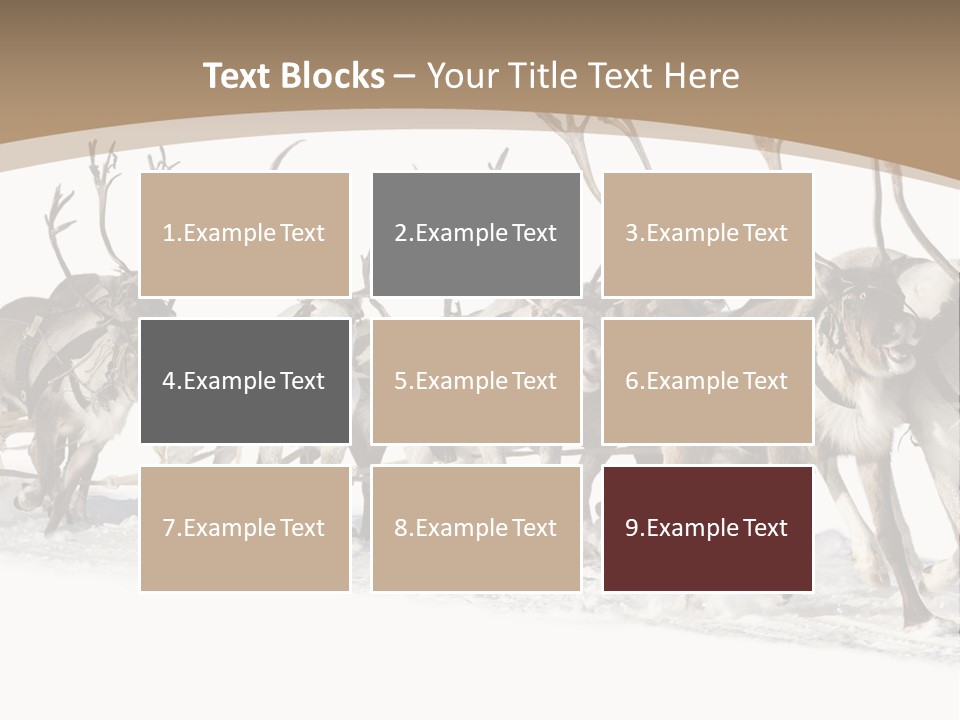 Harness White Antler PowerPoint Template