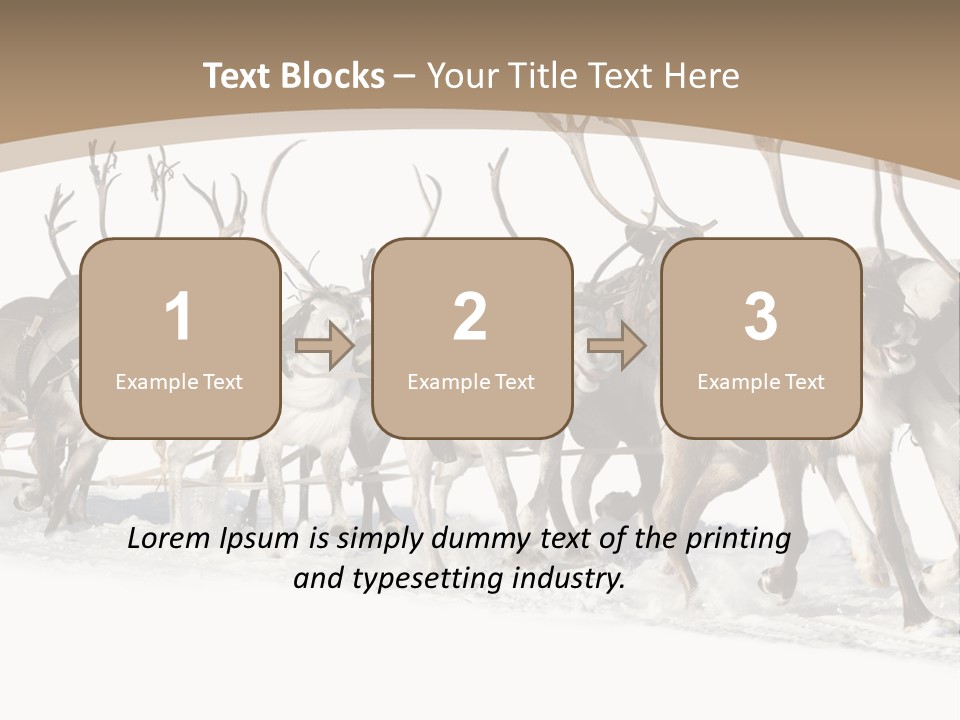 Harness White Antler PowerPoint Template