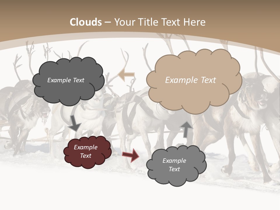 Harness White Antler PowerPoint Template