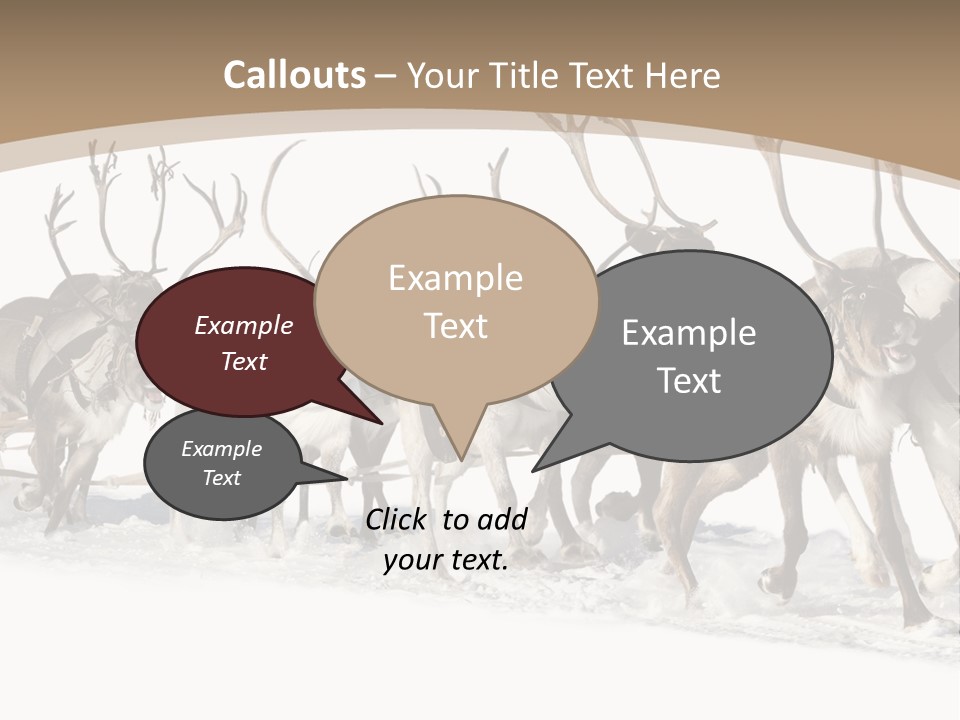 Harness White Antler PowerPoint Template