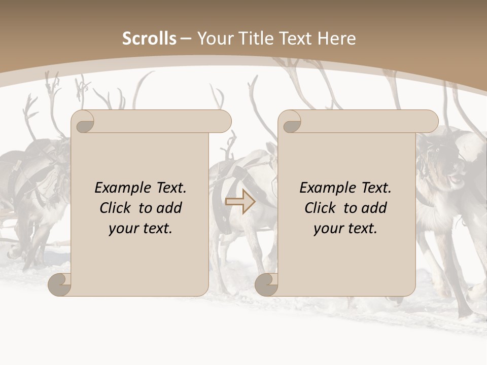 Harness White Antler PowerPoint Template