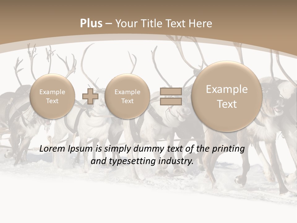 Harness White Antler PowerPoint Template