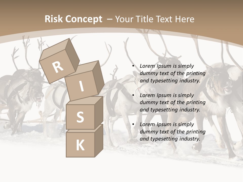 Harness White Antler PowerPoint Template