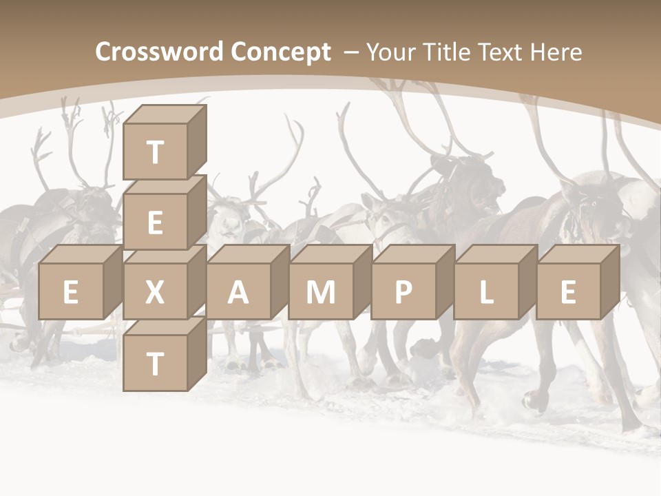 Harness White Antler PowerPoint Template