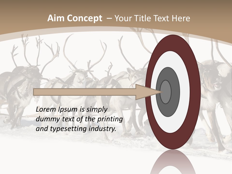 Harness White Antler PowerPoint Template