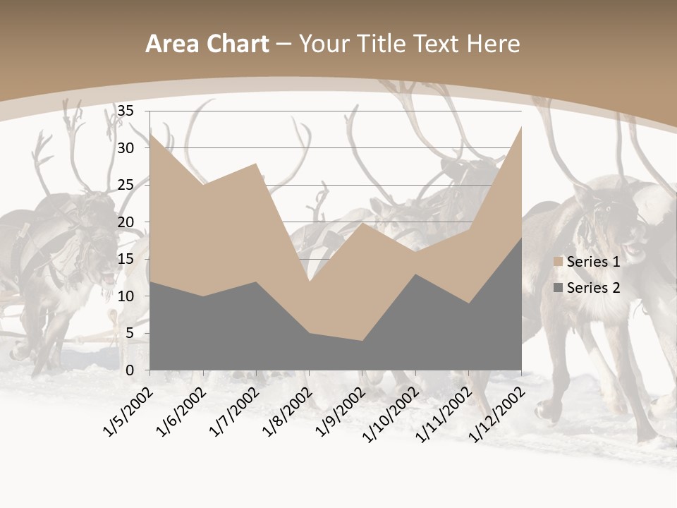Harness White Antler PowerPoint Template