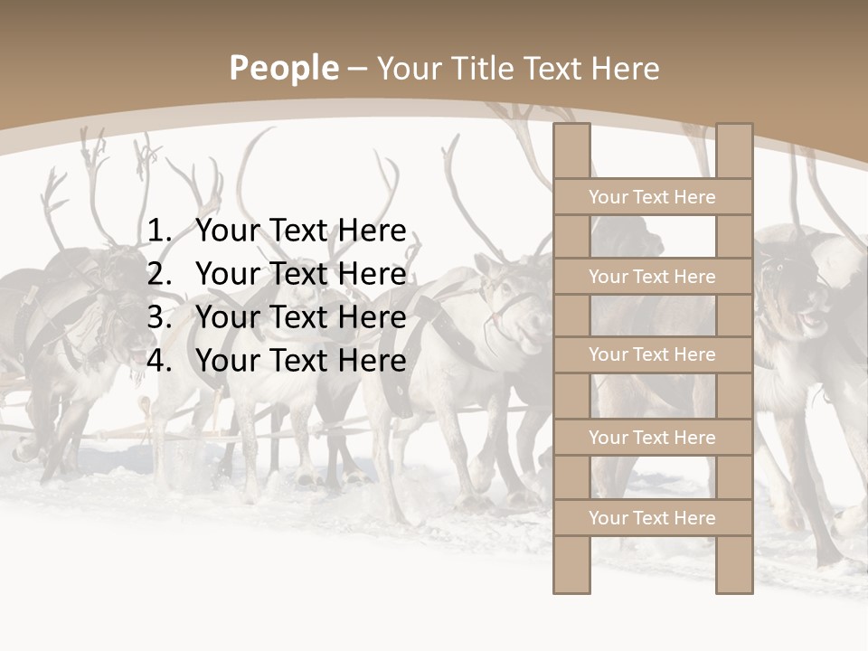 Harness White Antler PowerPoint Template