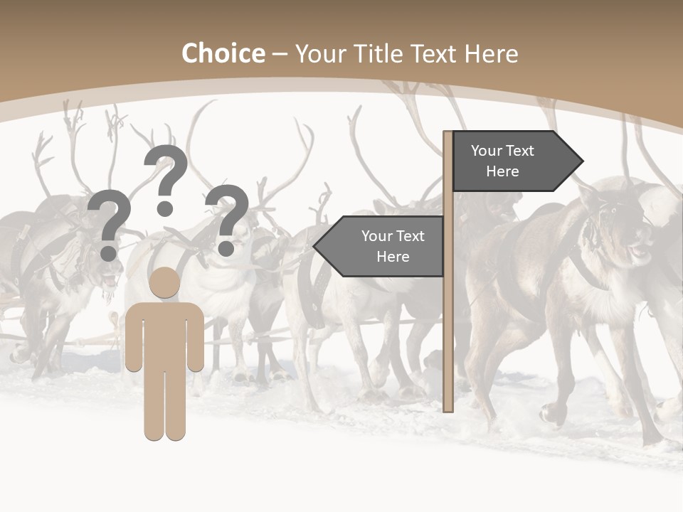 Harness White Antler PowerPoint Template