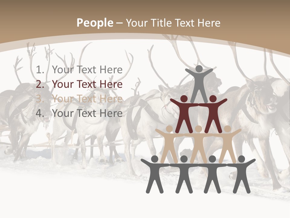 Harness White Antler PowerPoint Template