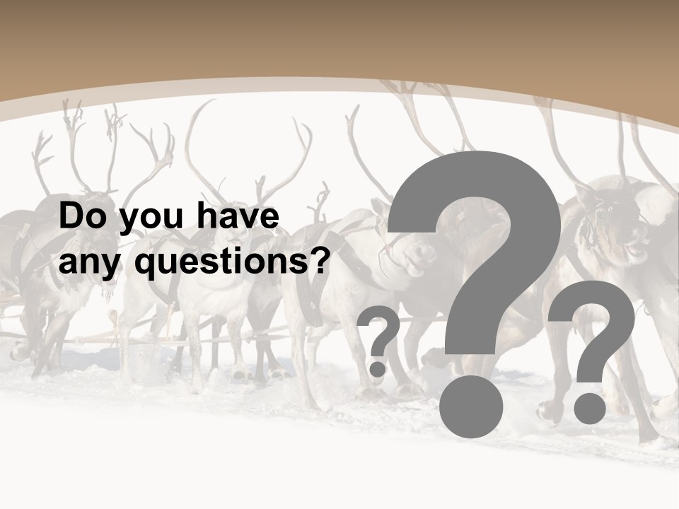 Harness White Antler PowerPoint Template