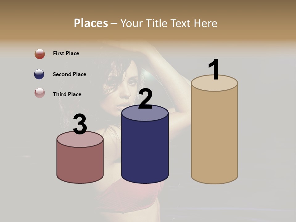 Beach Tan Blue PowerPoint Template